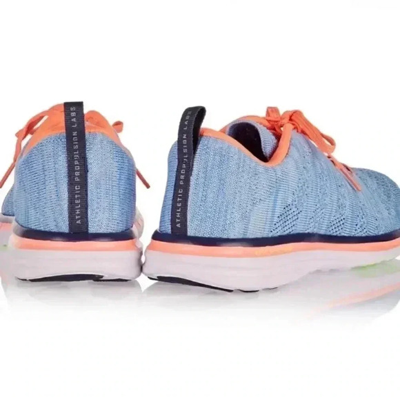 Apl Techloom Glacier Blue and Coral Sneakers - Picture 7 of 8
